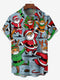 Men's Christmas Funny Graphic Short Sleeve Hawaiian Shirt